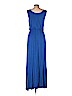Apt. 9 Blue Casual Dress Size L - photo 2