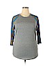 Lularoe Gray 3/4 Sleeve T-Shirt Size 2X - photo 1