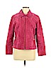 Christopher & Banks 100% Leather Pink Leather Jacket Size M (petite) - photo 1