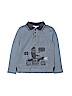 Little Marc Jacobs 100% Cotton Gray Long Sleeve Polo Size 5 - photo 1