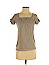 Ann Taylor LOFT 100% Cotton Tan Short Sleeve T-Shirt Size XS (petite) - photo 1