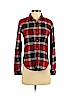 American Eagle Outfitters Red Long Sleeve Button-Down Shirt Size XXS - photo 1