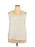 Faded Glory 100% Polyester White Sleeveless Blouse Size XXL - photo 1