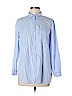 Old Navy 100% Cotton Blue Long Sleeve Button-Down Shirt Size M (petite) - photo 1