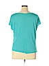 Stylus Blue Short Sleeve Top Size XL - photo 2