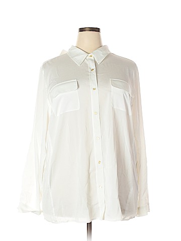 Calvin Klein Long Sleeve Blouse (view 1)