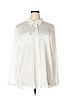 Calvin Klein 100% Polyester White Long Sleeve Blouse Size 3X - photo 1