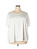 Susan Graver White Short Sleeve T-Shirt Size 3X - photo 1