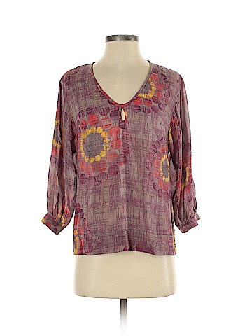 Trina Turk 3/4 Sleeve Silk Top (view 1)