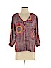 Trina Turk Purple 3/4 Sleeve Silk Top Size P (petite) - photo 1
