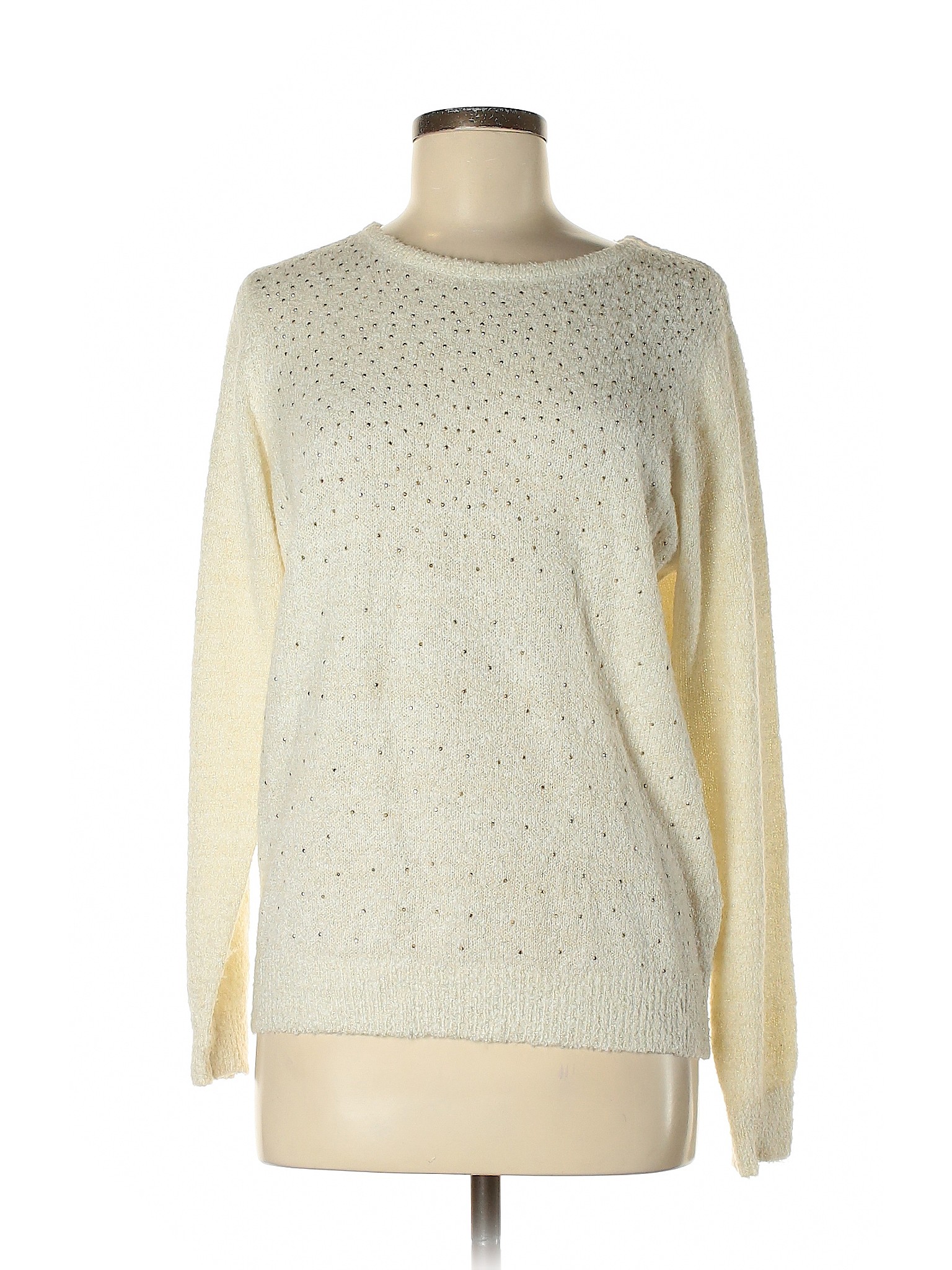 Cathy Daniels Women Ivory Pullover Sweater M | eBay