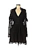Self-Portrait 100% Polyester Black Casual Dress Size 6 - photo 1