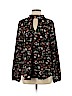 Peppermint 100% Rayon Black Long Sleeve Blouse Size S - photo 1