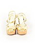 Juno 100% Leather Gold Wedges Size EU 39 - photo 2