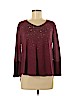 One World Burgundy Long Sleeve Top Size M (petite) - photo 1
