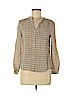Ann Taylor LOFT 100% Rayon Tan Long Sleeve Blouse Size M (petite) - photo 1