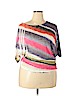 Popsy Purple Short Sleeve Top Size 3X - photo 1