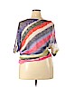 Popsy Purple Short Sleeve Top Size 3X - photo 2