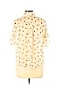 Lush 100% Polyester Ivory Short Sleeve Blouse Size L - photo 2
