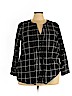 Assorted Brands 100% Cotton Black 3/4 Sleeve Blouse Size 3X - photo 1