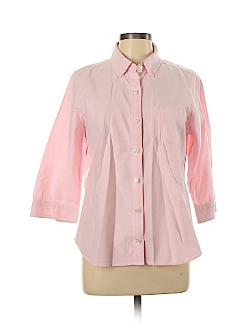 L.L.Bean 3/4 Sleeve Button-Down Shirt (view 1)