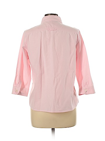 L.L.Bean 3/4 Sleeve Button-Down Shirt (view 2)