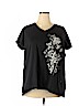 Woman Within Black Short Sleeve T-Shirt Size 22 (1X) - photo 1