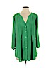 BCBGMAXAZRIA 100% Polyester Green 3/4 Sleeve Blouse Size S - photo 1