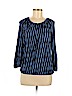 MICHAEL Michael Kors 100% Rayon Blue 3/4 Sleeve Top Size M (petite) - photo 1
