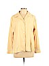 Coldwater Creek Yellow Long Sleeve Button-Down Shirt Size L (petite) - photo 1
