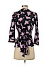 Diane von Furstenberg 100% Silk Black 3/4 Sleeve Silk Top Size 2 - photo 2
