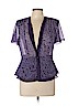 Studio I 100% Polyester Purple Cardigan Size 10 (petite) - photo 1