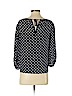 J.Crew 100% Silk Blue 3/4 Sleeve Silk Top Size 4 (petite) - photo 2