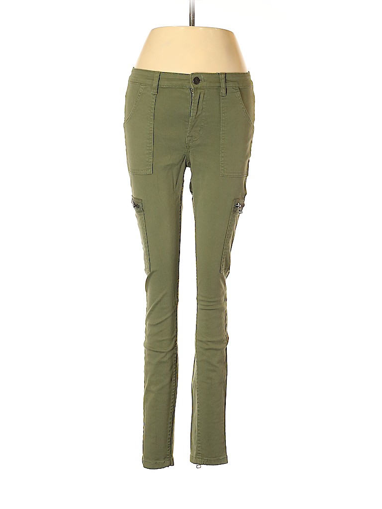 H&M L.O.G.G. Solid Green Cargo Pants Size 6 - 66% off | thredUP