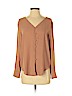 Rachel Zoe 100% Polyester Brown Long Sleeve Blouse Size S - photo 1