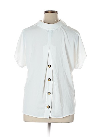 Worthington Short Sleeve Blouse (view 2)