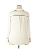 Worthington 100% Polyester White Long Sleeve Blouse Size XL - photo 2