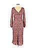 Diane von Furstenberg 100% Silk Brown Casual Dress Size 10 - photo 1