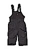 OshKosh B'gosh 100% Polyester Solid Gray Snow Pants With Bib 9-12 MO / 12 MO - photo 1