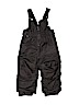 Cherokee 100% Polyester Gray Snow Pants With Bib 9-12 MO / 12 MO - photo 1