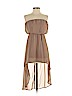 Toska 100% Polyester Tan Casual Dress Size S (petite) - photo 1