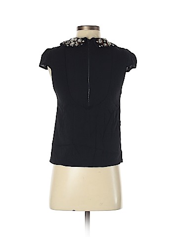 Alice + Olivia Short Sleeve Silk Top (view 2)