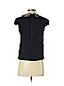 Alice + Olivia Black Short Sleeve Silk Top Size XS - photo 2