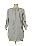 Ann Taylor LOFT 100% Cotton Gray 3/4 Sleeve Blouse Size M (petite) - photo 2