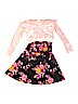 Wonder Nation Floral Black Dress Size 6 - 6X - photo 2
