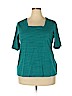 Croft & Barrow Teal Short Sleeve T-Shirt Size XXL - photo 1