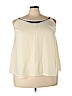 Lane Bryant 100% Polyester Ivory Sleeveless Blouse Size 24 - photo 1