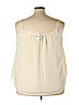 Lane Bryant 100% Polyester Ivory Sleeveless Blouse Size 24 - photo 2