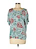 Generation Love Blue Short Sleeve Blouse Size M - photo 1