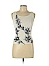 Dana Buchman 100% Rayon Ivory Sleeveless Top Size S (petite) - photo 1